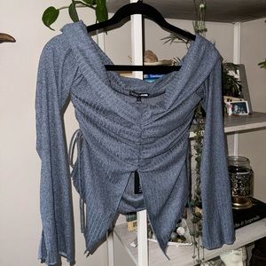 Fashion Nova long sleeve, off the shoulder top